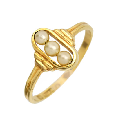 Art deco doublé prsten