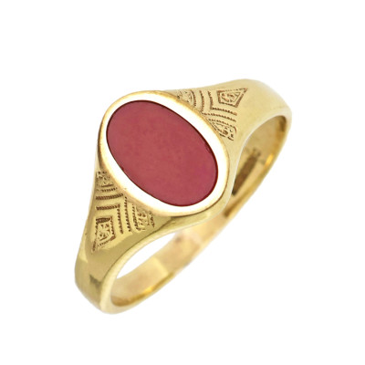 Doublé prsten s přírodním achátem