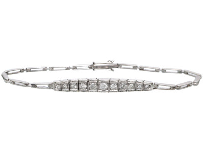 Zlatý náramek s přírodními brilianty