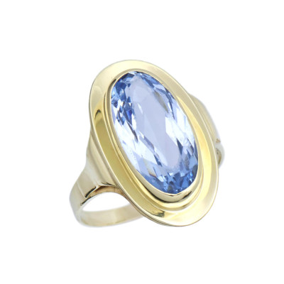 Zlatý prsten s topazem