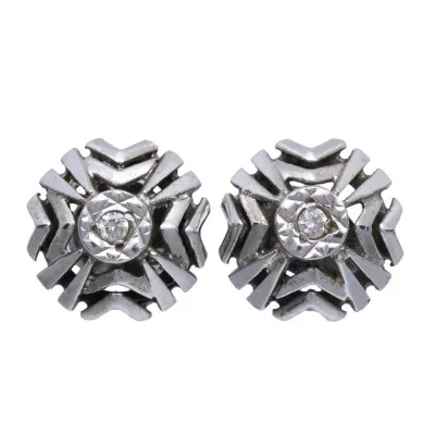 Zlaté náušnice s přírodními diamanty