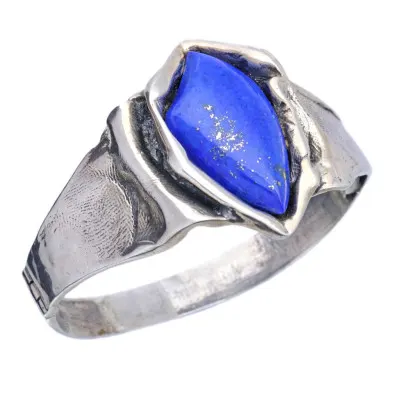 Stříbrný náramek s lapis lazuli