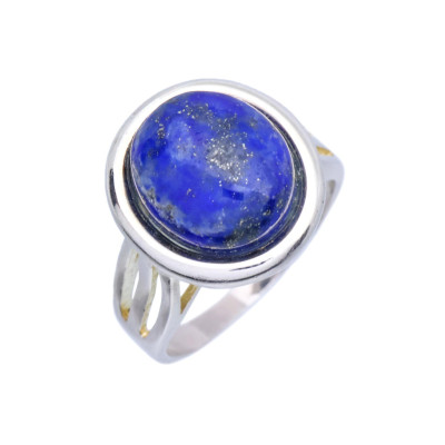 Stříbrný prsten s lapis lazuli