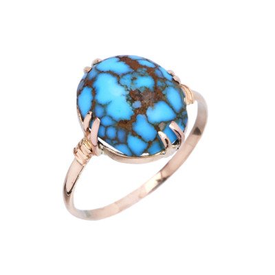 Zlatý prsten s tyrkysem, Rakousko-Uhersko, r.1880