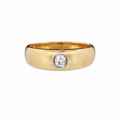 Zlatý prsten s přírodním diamantem 0,25 ct